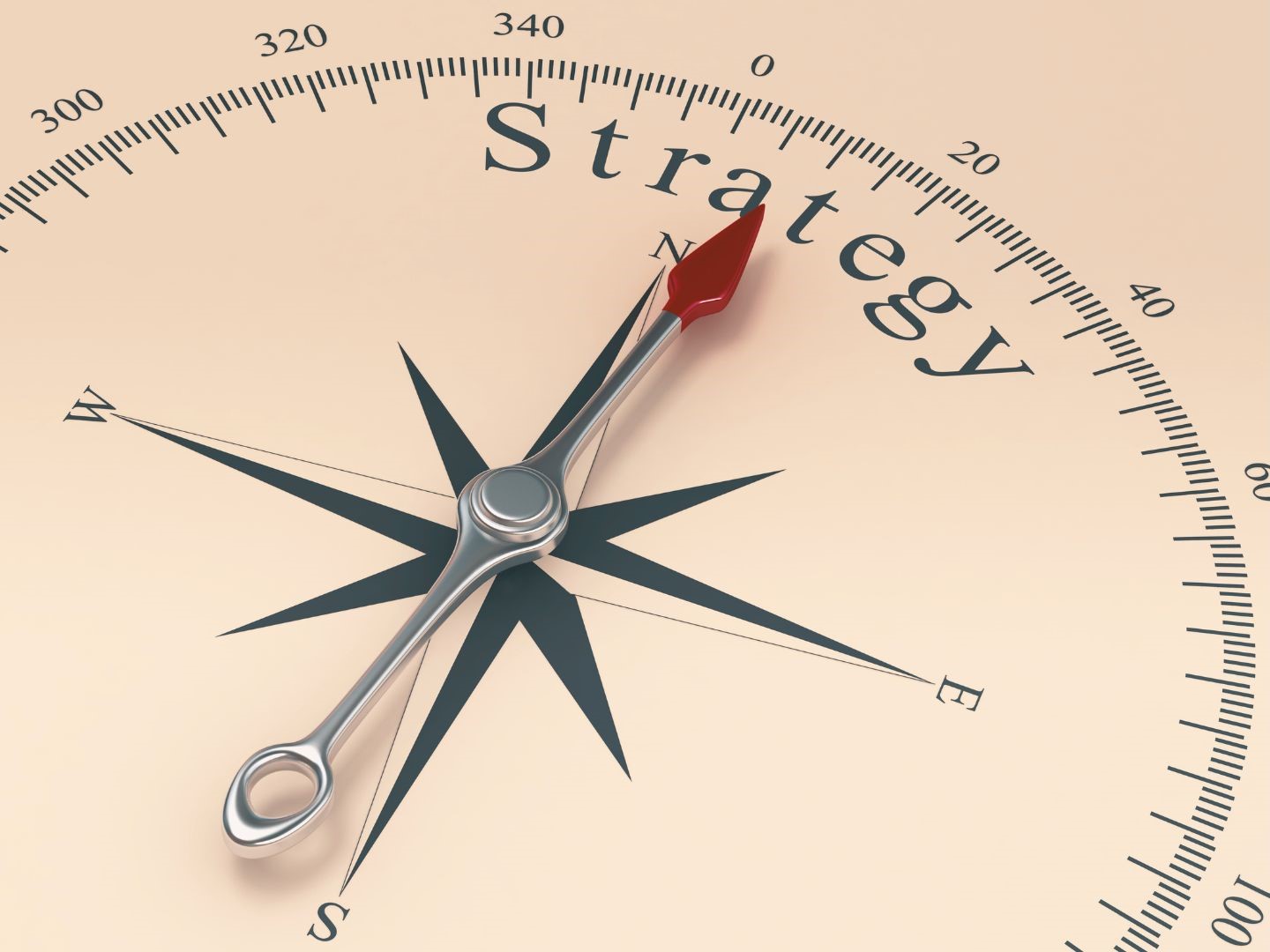 Compass pointing towards strategy, representing how lawyers can set and achieve career goals